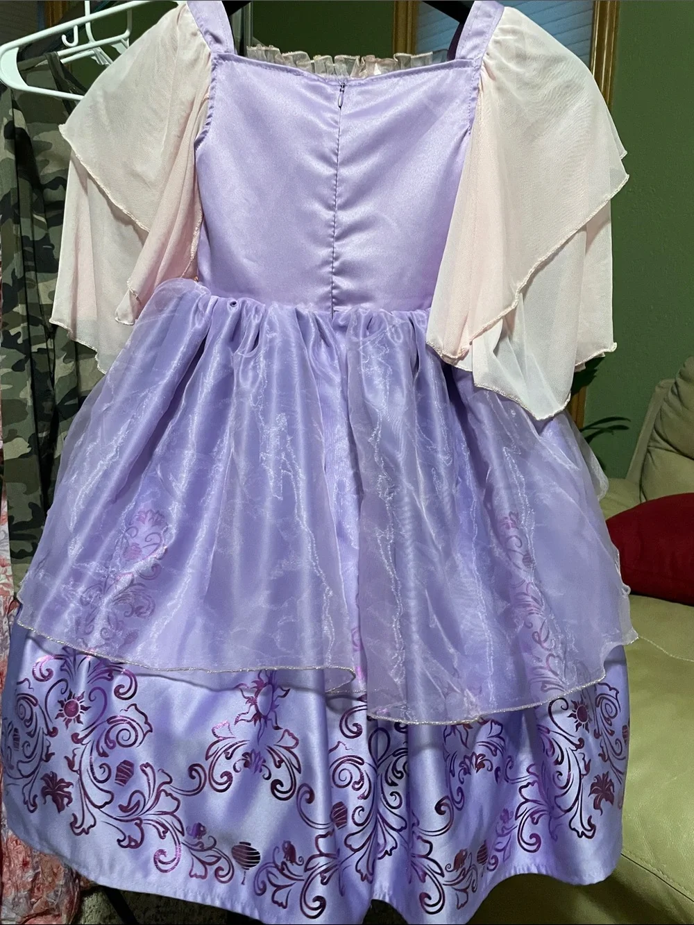 Tangled Princess Costume Dress with Pink Capelet - Kids
